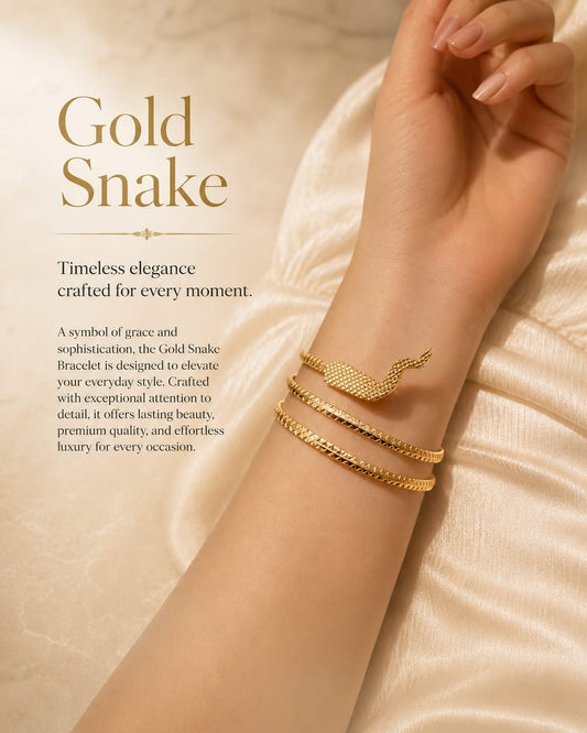 Gold Snake Bracelet