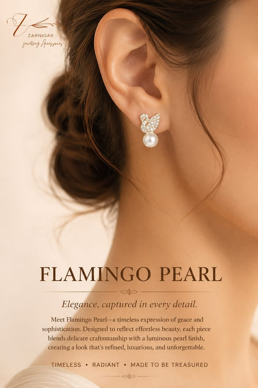 Flamingo Pearl Earring
