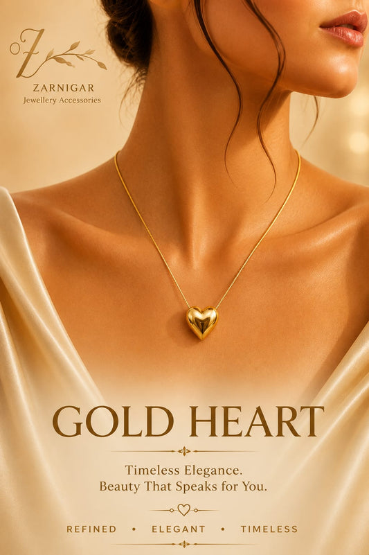 Gold heart Necklace