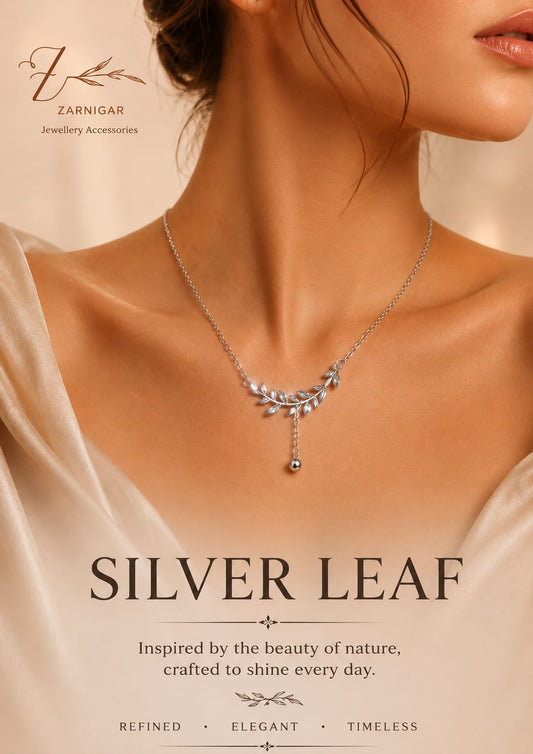 Silver Leaf Necklace