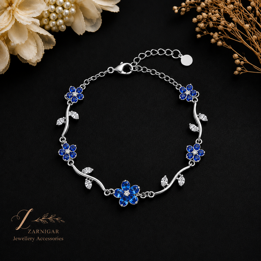 Blue Flowers Bracelet