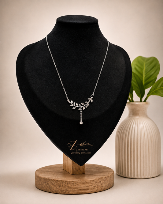 Silver Leaf Necklace