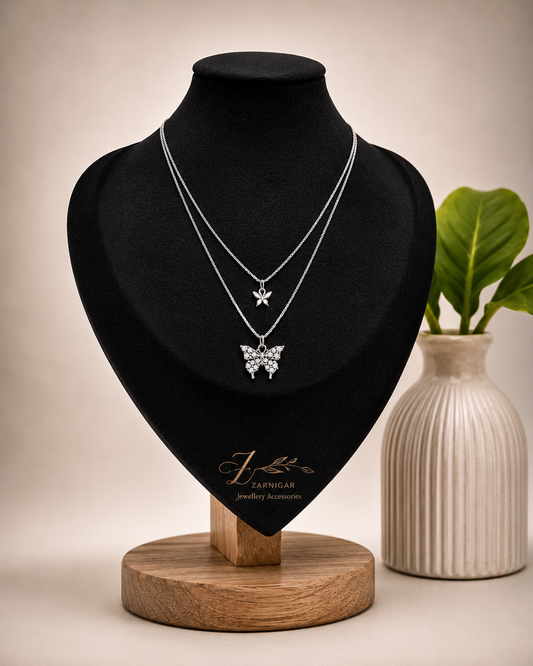 Butterfly Double Necklace