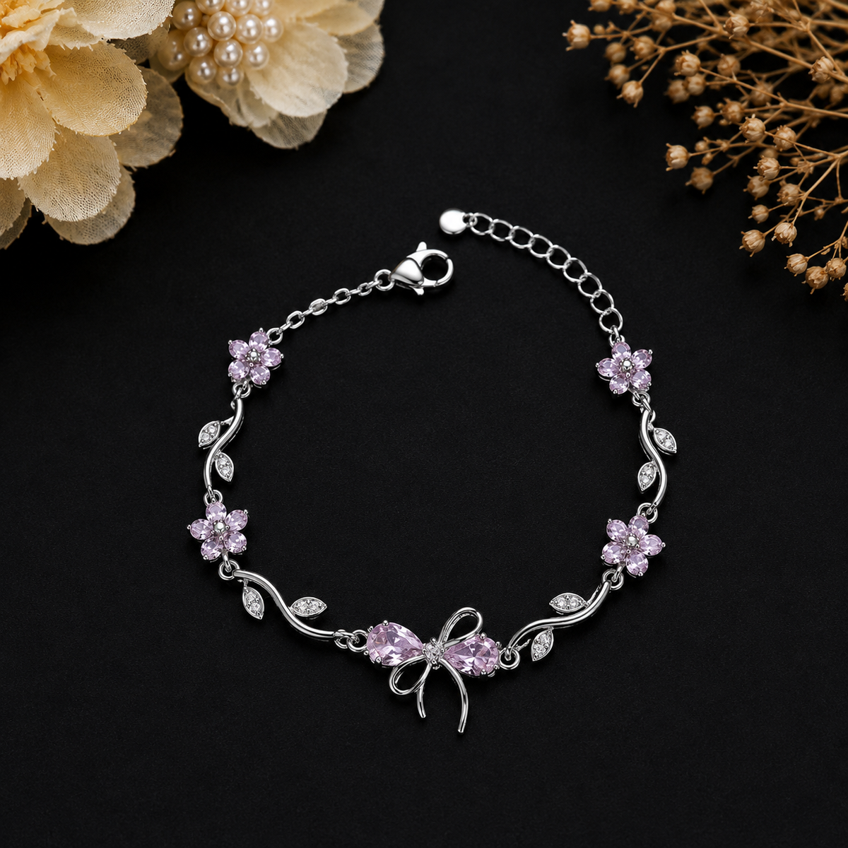 Bow Pink Bracelet