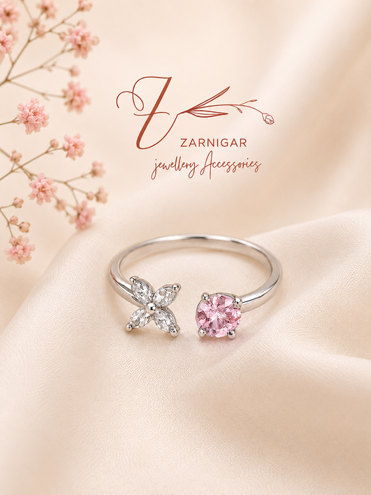 Pink Flower Ring